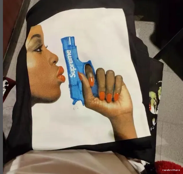L Printed XL Female WEEK Black sleeved Gun Pistol Water White T-shirt Portrait M Tee 1 Water S Short 1002